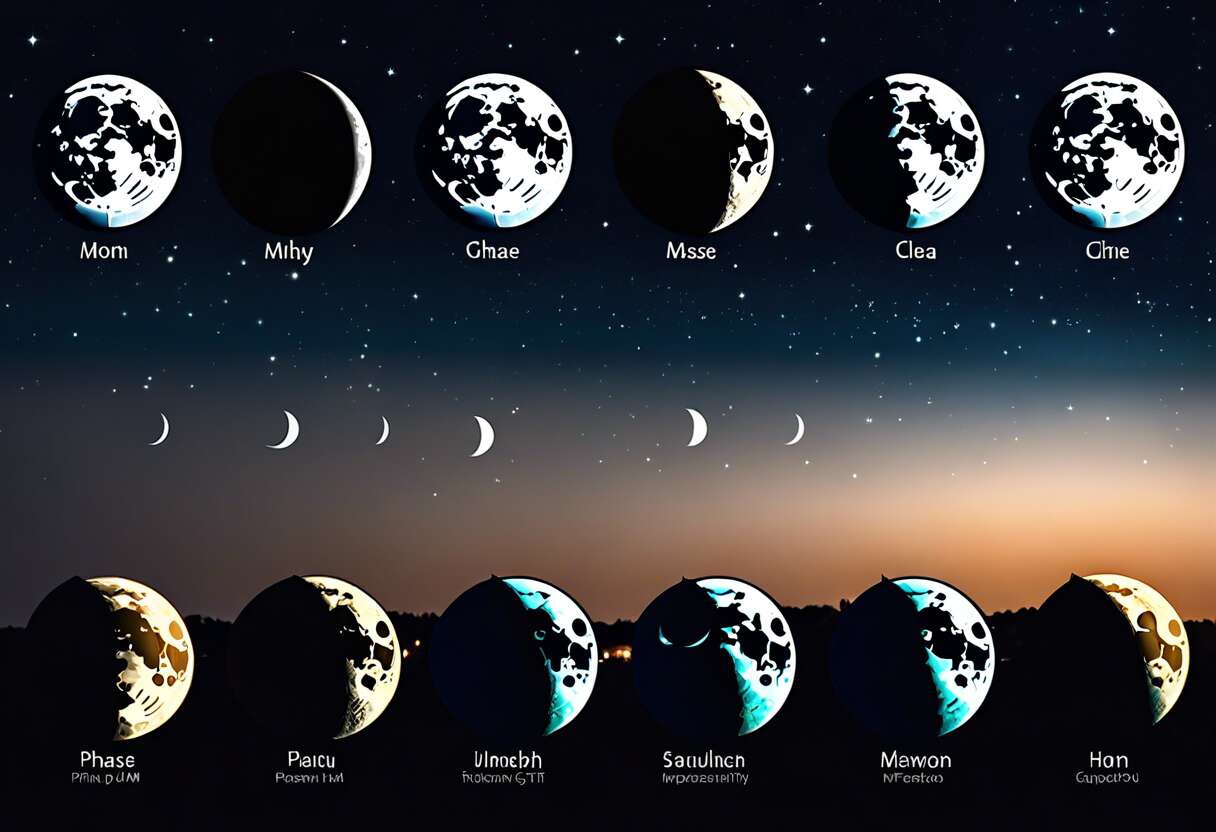 Lunes et phases lunaires